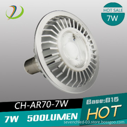 7w ba15d AR70 COB ac/dc 12v LED Spotlight